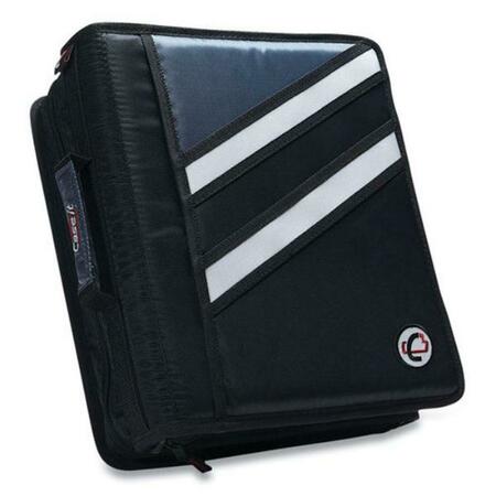 CASE-IT Case It  2-in-1 Zipper Binder, Black CAEZ176BLK